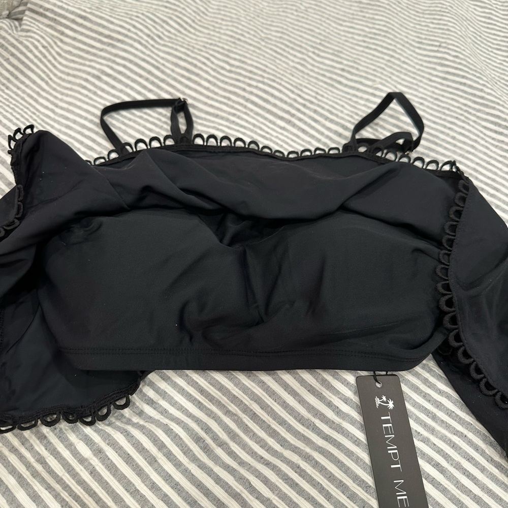 Temp Me black bralette brand new with tag